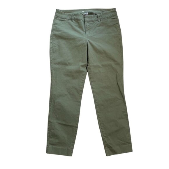 Old Navy Pixie Womens Khaki Pants Size 8 Regular Green c - Picture 1 of 8